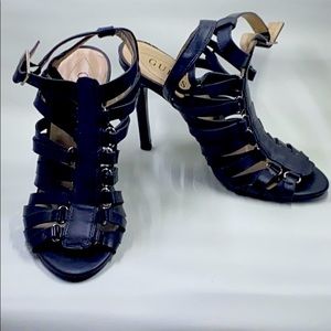 Black Guess Sandal Heels